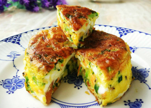 cách làm trứng đúc rau củ